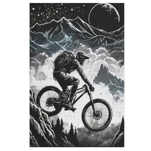 Mountainbike Puzzles 1000 Teile Erwachsener Kniffel Spaß Für Die Ganze Familie, Holzpuzzle Kinder Erwachsene, Impossible Puzzle Schwer 78×53cm Mountainbike Puzzles 1000 Teile Erwachsener Kniffel Spaß Für Die Ganze Familie, Holzpuzzle Kinder Erwachsene, Impossible Puzzle Schwer 78×53cm von LLXXHH