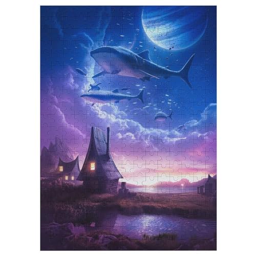 Mystisch Weltensüchtig 300 Teile Puzzles Für Erwachsene Holzpuzzle Familienpuzzlespiel -Puzzle Für Erwachsene Kinder Ab 12 Jahren 42×30cm von LLXXHH