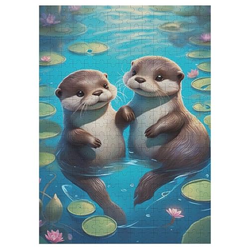Otter 300 Teile Puzzles, Wood Craft, Hochwertiges Modernes Puzzle, DIY, Für Erwachsene Und Kinder Ab 12 Jahren, 42×30cm Otter 300 Teile Puzzles, Wood Craft, Hochwertiges Modernes Puzzle, DIY, Für Erwachsene Und Kinder Ab 12 Jahren, 42×30cm von LLXXHH