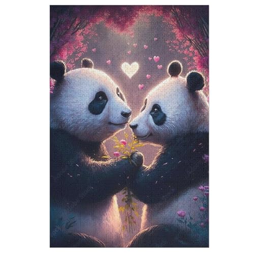 Panda Puzzle 1000 Teile, Holzpuzzle Herausforderndes Geschicklichkeitsspiel Für Die Ganze Familie, Kinder Erwachsenenpuzzle Ab 12 Jahren 78×53cm Panda Puzzle 1000 Teile, Holzpuzzle Herausforderndes Geschicklichkeitsspiel Für Die Ganze Familie, Kinder Erwachsenenpuzzle Ab 12 Jahren 78×53cm von LLXXHH