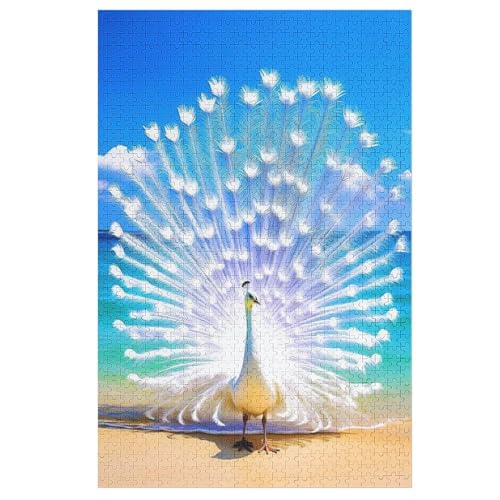 Pfau Holzpuzzle - 1000 Teiliges Jigsaw Knobelspiel - Puzzle Für Erwachsene & Kinder - Outdoor & Reisespielzeug 78×53cm Pfau Holzpuzzle - 1000 Teiliges Jigsaw Knobelspiel - Puzzle Für Erwachsene & Kinder - Outdoor & Reisespielzeug 78×53cm von LLXXHH