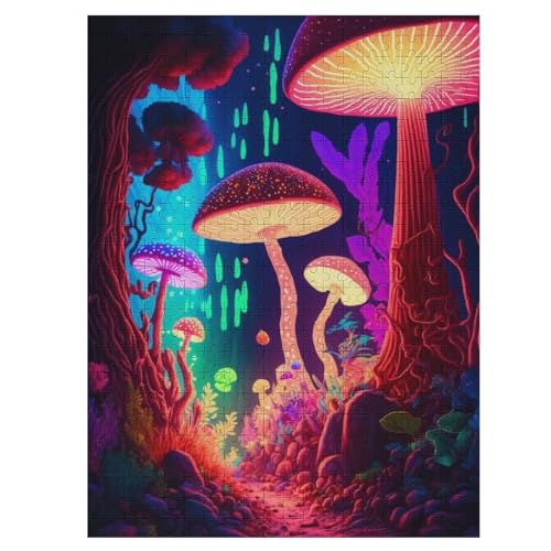 Pilz 500 Teile Puzzles, Wood Craft, Hochwertiges Modernes Puzzle, DIY, Für Erwachsene Und Kinder Ab 12 Jahren, 55×41cm Pilz 500 Teile Puzzles, Wood Craft, Hochwertiges Modernes Puzzle, DIY, Für Erwachsene Und Kinder Ab 12 Jahren, 55×41cm von LLXXHH