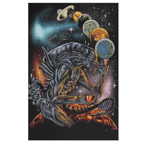 Planet Monster 1000 Teile Puzzles Für Erwachsene Holzpuzzle Familienpuzzlespiel Stressabbau-Puzzle Für Kinder Ab 12 Jahren 78×53cm Planet Monster 1000 Teile Puzzles Für Erwachsene Holzpuzzle Familienpuzzlespiel Stressabbau-Puzzle Für Kinder Ab 12 Jahren 78×53cm von LLXXHH
