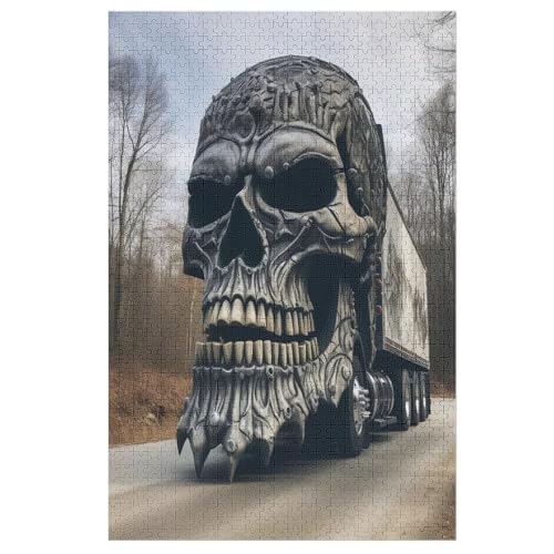 Puzzle 1000 Teile LKW Holzpuzzle Für Erwachsene Lernspiel Herausforderungsspielzeug The Puzzles Für Erwachsene Kinder 78×53cm von LLXXHH