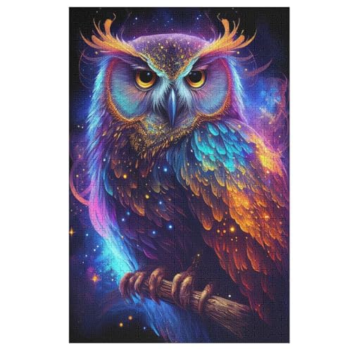 Puzzle 1000 Teile Nebeleule Holzpuzzle Für Erwachsene Lernspiel Herausforderungsspielzeug The Puzzles Für Erwachsene Kinder 78×53cm Puzzle 1000 Teile Nebeleule Holzpuzzle Für Erwachsene Lernspiel Herausforderungsspielzeug The Puzzles Für Erwachsene Kinder 78×53cm von LLXXHH
