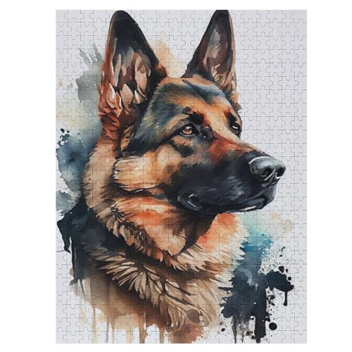 Puzzle 500 Teile Deutscher Schäferhund Holzpuzzle Für Erwachsene Lernspiel Herausforderungsspielzeug The Puzzles Für Erwachsene Kinder 55×41cm Puzzle 500 Teile Deutscher Schäferhund Holzpuzzle Für Erwachsene Lernspiel Herausforderungsspielzeug The Puzzles Für Erwachsene Kinder 55×41cm von LLXXHH