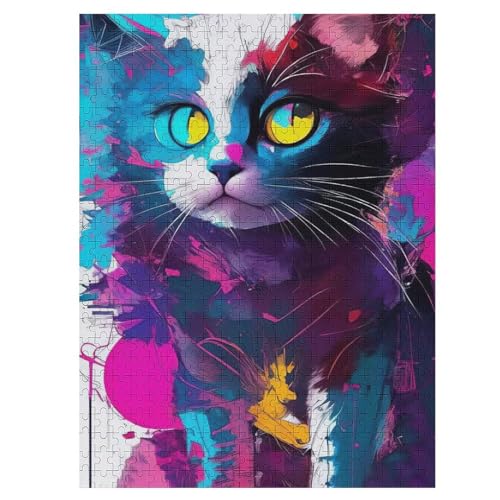 Puzzle 500 Teile Katze Holzpuzzle Für Erwachsene Lernspiel Herausforderungsspielzeug The Puzzles Für Erwachsene Kinder 55×41cm Puzzle 500 Teile Katze Holzpuzzle Für Erwachsene Lernspiel Herausforderungsspielzeug The Puzzles Für Erwachsene Kinder 55×41cm von LLXXHH