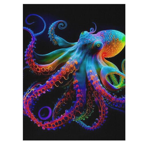 Puzzle 500 Teile Oktopus Holzpuzzle Für Erwachsene Lernspiel Herausforderungsspielzeug The Puzzles Für Erwachsene Kinder 55×41cm Puzzle 500 Teile Oktopus Holzpuzzle Für Erwachsene Lernspiel Herausforderungsspielzeug The Puzzles Für Erwachsene Kinder 55×41cm von LLXXHH