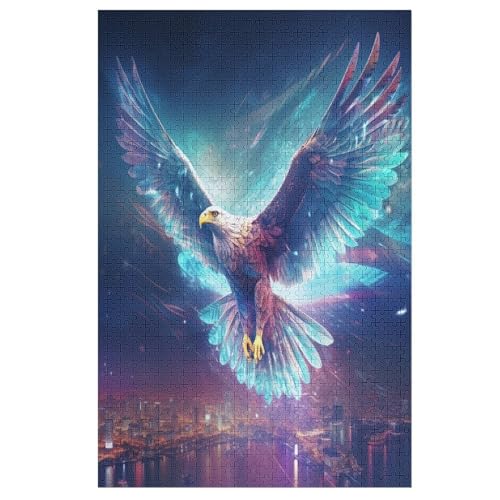 Puzzle Adler, 1000 Puzzleteile Für Kinder, Holzpuzzles, Geeignet Für Erwachsene Lernspiel, 78×53cm Puzzle Adler, 1000 Puzzleteile Für Kinder, Holzpuzzles, Geeignet Für Erwachsene Lernspiel, 78×53cm von LLXXHH