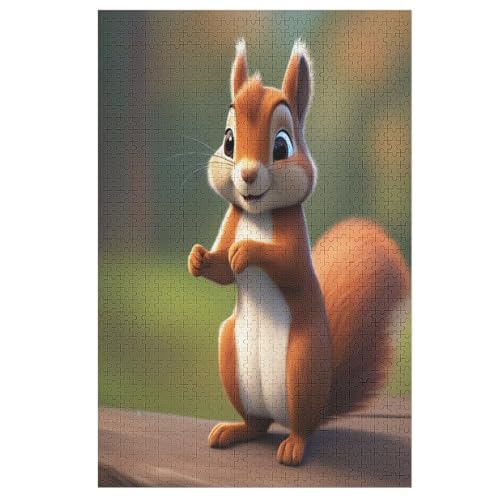 Puzzle Eichhörnchen, 1000 Puzzleteile Für Kinder, Holzpuzzles, Geeignet Für Erwachsene Lernspiel, 78×53cm Puzzle Eichhörnchen, 1000 Puzzleteile Für Kinder, Holzpuzzles, Geeignet Für Erwachsene Lernspiel, 78×53cm von LLXXHH