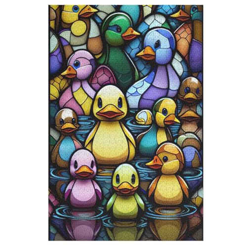 Puzzle Ente, 1000 Puzzleteile Für Kinder, Holzpuzzles, Geeignet Für Erwachsene Lernspiel, 78×53cm Puzzle Ente, 1000 Puzzleteile Für Kinder, Holzpuzzles, Geeignet Für Erwachsene Lernspiel, 78×53cm von LLXXHH