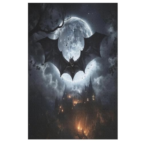 Puzzle Fledermaus, 1000 Puzzleteile Für Kinder, Holzpuzzles, Geeignet Für Erwachsene Lernspiel, 78×53cm Puzzle Fledermaus, 1000 Puzzleteile Für Kinder, Holzpuzzles, Geeignet Für Erwachsene Lernspiel, 78×53cm von LLXXHH