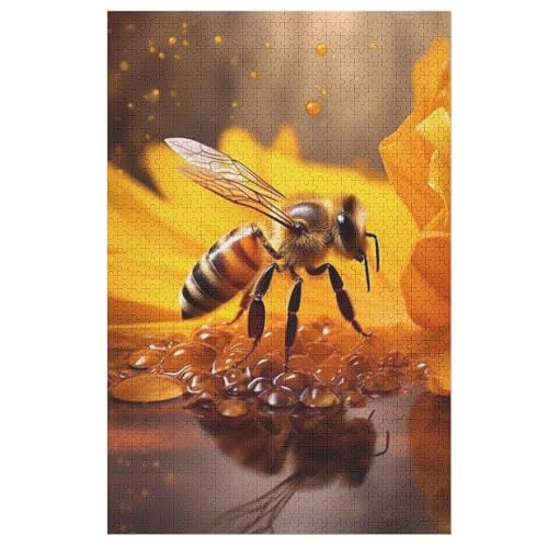 Puzzle Für Erwachsene, Biene, 1000 Puzzleteile Für Kinder, Holzpuzzles, Geeignet Für Erwachsene Lernspiel, 78×53cm Puzzle Für Erwachsene, Biene, 1000 Puzzleteile Für Kinder, Holzpuzzles, Geeignet Für Erwachsene Lernspiel, 78×53cm von LLXXHH