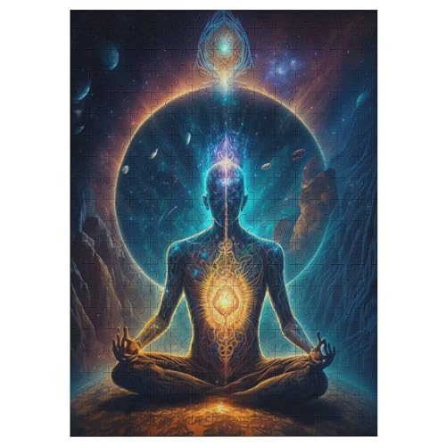 Puzzle Für Erwachsene, Esoterisches Zen-Universum, 300 Puzzleteile Für Kinder, Holzpuzzles, Geeignet Für Erwachsene Lernspiel, 42×30cm von LLXXHH