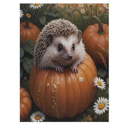 Puzzle Für Erwachsene, Igel, 500 Puzzleteile Für Kinder, Holzpuzzles, Geeignet Für Erwachsene Lernspiel, 55×41cm Puzzle Für Erwachsene, Igel, 500 Puzzleteile Für Kinder, Holzpuzzles, Geeignet Für Erwachsene Lernspiel, 55×41cm von LLXXHH