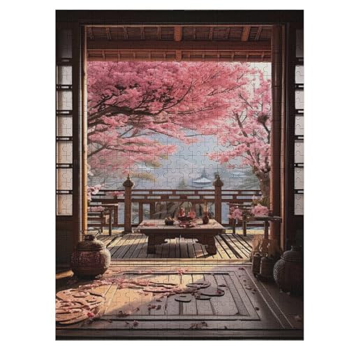 Puzzle Für Erwachsene, Japan Style Puzzles, 500-teiliges Holzpuzzle, Geeignet Für Erwachsene Und Kinder Ab 12 Jahren, Tolles Geschenk 55×41cm Puzzle Für Erwachsene, Japan Style Puzzles, 500-teiliges Holzpuzzle, Geeignet Für Erwachsene Und Kinder Ab 12 Jahren, Tolles Geschenk 55×41cm von LLXXHH