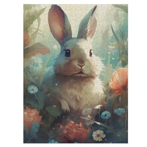 Puzzle Für Erwachsene, Kaninchen Puzzles, 500-teiliges Holzpuzzle, Geeignet Für Erwachsene Und Kinder Ab 12 Jahren, Tolles Geschenk 55×41cm Puzzle Für Erwachsene, Kaninchen Puzzles, 500-teiliges Holzpuzzle, Geeignet Für Erwachsene Und Kinder Ab 12 Jahren, Tolles Geschenk 55×41cm von LLXXHH