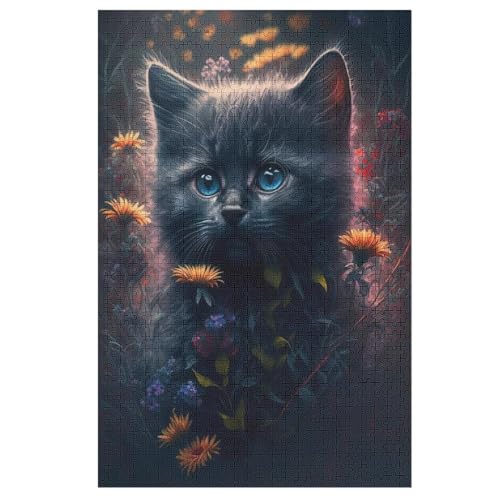 Puzzle Für Erwachsene, Katze, 1000 Puzzleteile Für Kinder, Holzpuzzles, Geeignet Für Erwachsene Lernspiel, 78×53cm Puzzle Für Erwachsene, Katze, 1000 Puzzleteile Für Kinder, Holzpuzzles, Geeignet Für Erwachsene Lernspiel, 78×53cm von LLXXHH
