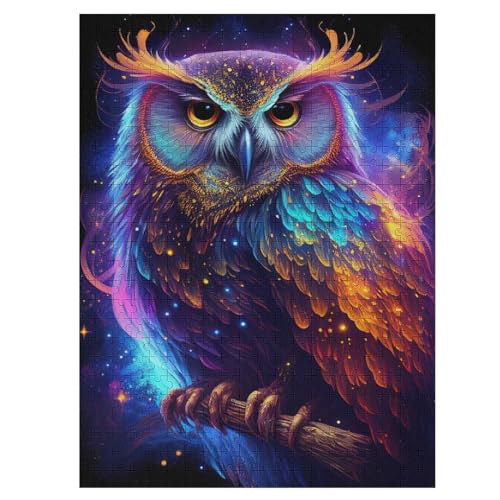 Puzzle Für Erwachsene, Nebeleule, 500 Puzzleteile Für Kinder, Holzpuzzles, Geeignet Für Erwachsene Lernspiel, 55×41cm Puzzle Für Erwachsene, Nebeleule, 500 Puzzleteile Für Kinder, Holzpuzzles, Geeignet Für Erwachsene Lernspiel, 55×41cm von LLXXHH