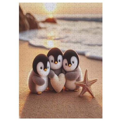 Puzzle Für Erwachsene, Süßer Pinguin, 300 Puzzleteile Für Kinder, Holzpuzzles, Geeignet Für Erwachsene Lernspiel, 42×30cm Puzzle Für Erwachsene, Süßer Pinguin, 300 Puzzleteile Für Kinder, Holzpuzzles, Geeignet Für Erwachsene Lernspiel, 42×30cm von LLXXHH