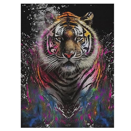 Puzzle Für Erwachsene, Tiger Puzzles, 500-teiliges Holzpuzzle, Geeignet Für Erwachsene Und Kinder Ab 12 Jahren, Tolles Geschenk 55×41cm Puzzle Für Erwachsene, Tiger Puzzles, 500-teiliges Holzpuzzle, Geeignet Für Erwachsene Und Kinder Ab 12 Jahren, Tolles Geschenk 55×41cm von LLXXHH