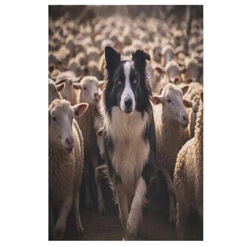 Puzzle Für Erwachsene 1000 Teiliges Border Collie Puzzles Holzbrettpuzzles Denksportaufgaben Für Kinder 78×53cm Puzzle Für Erwachsene 1000 Teiliges Border Collie Puzzles Holzbrettpuzzles Denksportaufgaben Für Kinder 78×53cm von LLXXHH