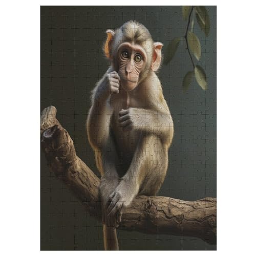 Puzzle Für Erwachsene 300 Teiliges AFFE Puzzles Für Erwachsene Holzbrettpuzzles Denksportaufgaben Für Erwachsene 42×30cm von LLXXHH