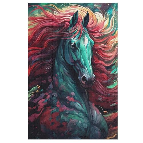 Puzzle Für Kinder, Horse -Puzzles Für Erwachsene, 1000-teiliges Holzpuzzle Für Jugendliche, Tolles 78×53cm Puzzle Für Kinder, Horse -Puzzles Für Erwachsene, 1000-teiliges Holzpuzzle Für Jugendliche, Tolles 78×53cm von LLXXHH
