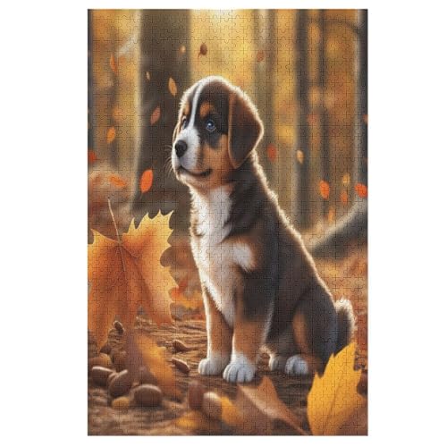 Puzzle Für Kinder, Süßer Hund -Puzzles Für Erwachsene, 1000-teiliges Holzpuzzle Für Jugendliche Und Erwachsene, Tolles 78×53cm Puzzle Für Kinder, Süßer Hund -Puzzles Für Erwachsene, 1000-teiliges Holzpuzzle Für Jugendliche Und Erwachsene, Tolles 78×53cm von LLXXHH