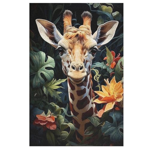Puzzle Giraffe, 1000 Puzzleteile Für Kinder, Holzpuzzles, Geeignet Für Erwachsene Lernspiel, 78×53cm Puzzle Giraffe, 1000 Puzzleteile Für Kinder, Holzpuzzles, Geeignet Für Erwachsene Lernspiel, 78×53cm von LLXXHH