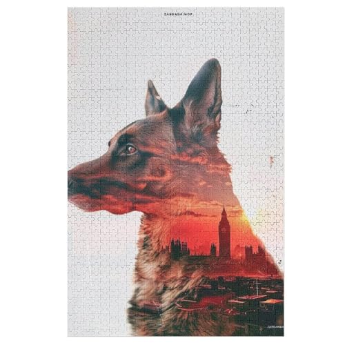 Puzzle Hund, 1000 Puzzleteile Für Kinder, Holzpuzzles, Geeignet Für Erwachsene Lernspiel, 78×53cm Puzzle Hund, 1000 Puzzleteile Für Kinder, Holzpuzzles, Geeignet Für Erwachsene Lernspiel, 78×53cm von LLXXHH