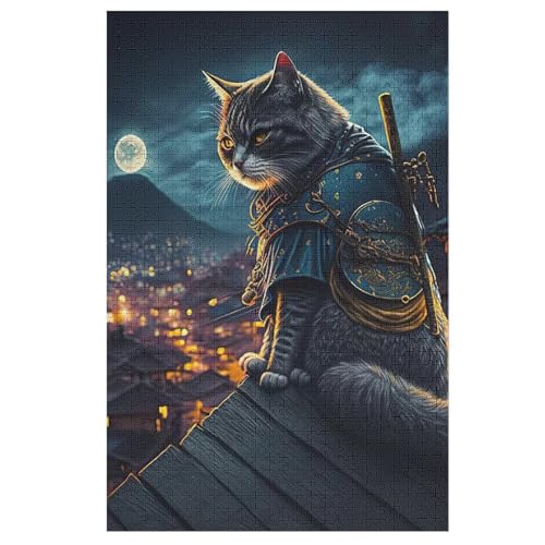 Puzzle Katze, 1000 Puzzleteile Für Kinder, Holzpuzzles, Geeignet Für Erwachsene Lernspiel, 78×53cm Puzzle Katze, 1000 Puzzleteile Für Kinder, Holzpuzzles, Geeignet Für Erwachsene Lernspiel, 78×53cm von LLXXHH