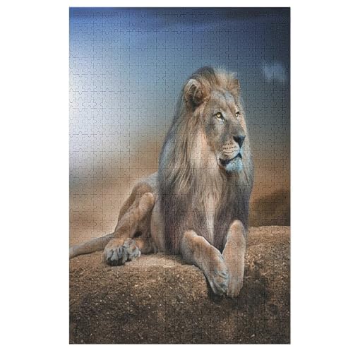 Puzzle Löwe, 1000 Puzzleteile Für Kinder, Holzpuzzles, Geeignet Für Erwachsene Lernspiel, 78×53cm Puzzle Löwe, 1000 Puzzleteile Für Kinder, Holzpuzzles, Geeignet Für Erwachsene Lernspiel, 78×53cm von LLXXHH
