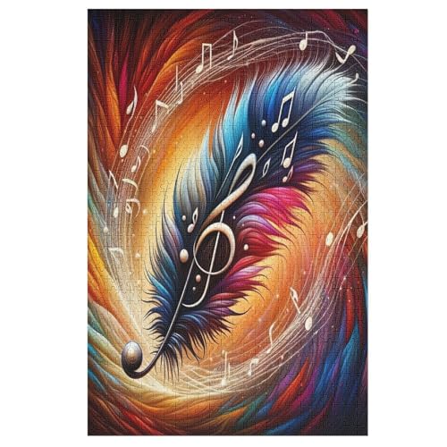 Puzzle Musiknote, 1000 Puzzleteile Für Kinder, Holzpuzzles, Geeignet Für Erwachsene Lernspiel, 78×53cm Puzzle Musiknote, 1000 Puzzleteile Für Kinder, Holzpuzzles, Geeignet Für Erwachsene Lernspiel, 78×53cm von LLXXHH