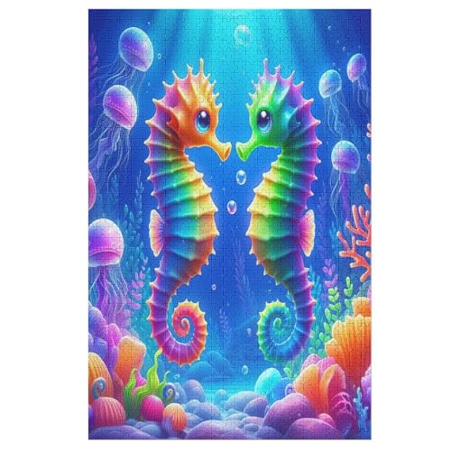 Puzzle SeeHorsechen Puzzles, 1000-teiliges Holzpuzzle, Geeignet Für Erwachsene Und Kinder Ab 12 Jahren, Tolles Geschenk 78×53cm Puzzle SeeHorsechen Puzzles, 1000-teiliges Holzpuzzle, Geeignet Für Erwachsene Und Kinder Ab 12 Jahren, Tolles Geschenk 78×53cm von LLXXHH