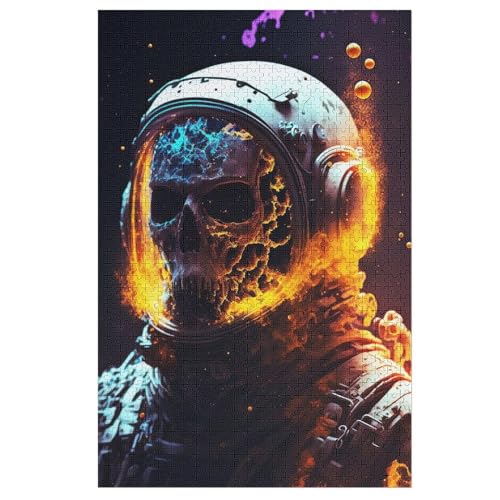 Puzzle Totenkopf, 1000 Puzzleteile Für Kinder, Holzpuzzles, Geeignet Für Erwachsene Lernspiel, 78×53cm Puzzle Totenkopf, 1000 Puzzleteile Für Kinder, Holzpuzzles, Geeignet Für Erwachsene Lernspiel, 78×53cm von LLXXHH