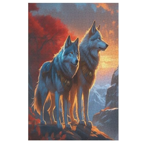 Puzzle Wolf, 1000 Puzzleteile Für Kinder, Holzpuzzles, Geeignet Für Erwachsene Lernspiel, 78×53cm Puzzle Wolf, 1000 Puzzleteile Für Kinder, Holzpuzzles, Geeignet Für Erwachsene Lernspiel, 78×53cm von LLXXHH