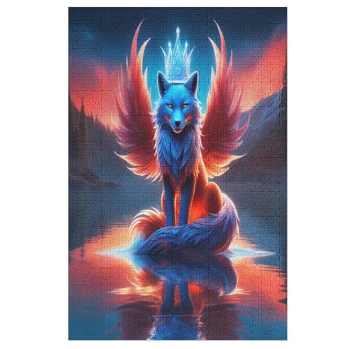 Puzzle Wolfsmuster, 1000 Puzzleteile Für Kinder, Holzpuzzles, Geeignet Für Erwachsene Lernspiel, 78×53cm Puzzle Wolfsmuster, 1000 Puzzleteile Für Kinder, Holzpuzzles, Geeignet Für Erwachsene Lernspiel, 78×53cm von LLXXHH