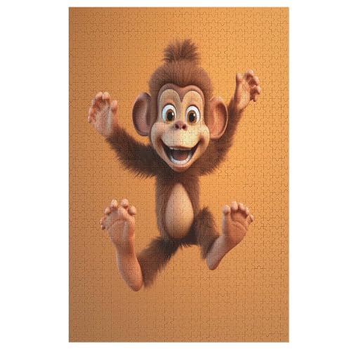 Puzzles AFFE, 1000 Teile, Puzzle Aus Holz Für Erwachsene Und Kinder Ab 12 Jahren, Lernspielzeug 78×53cm Puzzles AFFE, 1000 Teile, Puzzle Aus Holz Für Erwachsene Und Kinder Ab 12 Jahren, Lernspielzeug 78×53cm von LLXXHH