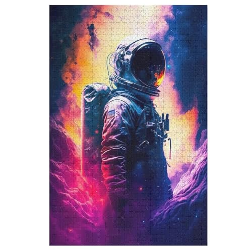 Puzzles Astronaut, 1000 Teile, Puzzle Aus Holz Für Erwachsene Und Kinder Ab 12 Jahren, Lernspielzeug 78×53cm Puzzles Astronaut, 1000 Teile, Puzzle Aus Holz Für Erwachsene Und Kinder Ab 12 Jahren, Lernspielzeug 78×53cm von LLXXHH