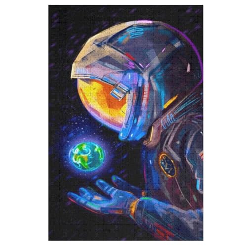 Puzzles Astronaut, 1000 Teile, Puzzle Aus Holz Für Erwachsene Und Kinder Ab 12 Jahren, Lernspielzeug 78×53cm Puzzles Astronaut, 1000 Teile, Puzzle Aus Holz Für Erwachsene Und Kinder Ab 12 Jahren, Lernspielzeug 78×53cm von LLXXHH