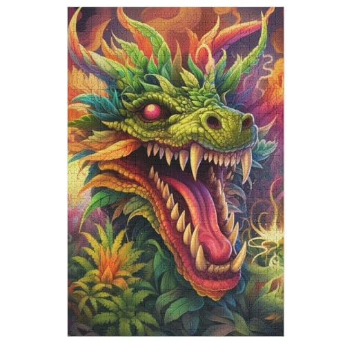 Puzzles Drache, 1000 Teile, Puzzle Aus Holz Für Erwachsene Und Kinder Ab 12 Jahren, Lernspielzeug 78×53cm Puzzles Drache, 1000 Teile, Puzzle Aus Holz Für Erwachsene Und Kinder Ab 12 Jahren, Lernspielzeug 78×53cm von LLXXHH