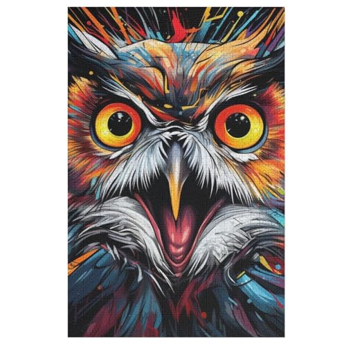 Puzzles Eule, 1000 Teile, Puzzle Aus Holz Für Erwachsene Und Kinder Ab 12 Jahren, Lernspielzeug 78×53cm Puzzles Eule, 1000 Teile, Puzzle Aus Holz Für Erwachsene Und Kinder Ab 12 Jahren, Lernspielzeug 78×53cm von LLXXHH
