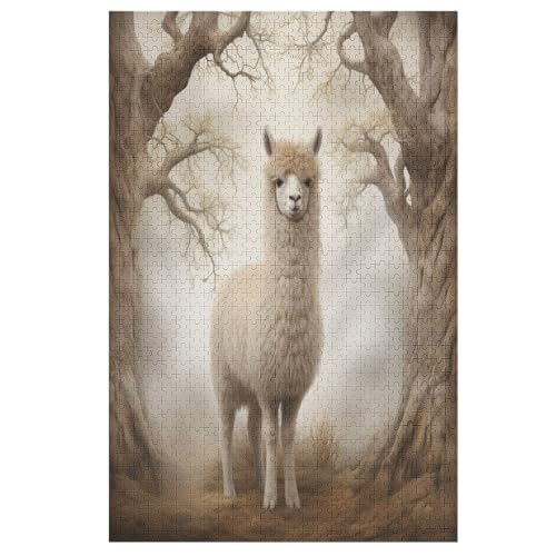 Puzzles Für Erwachsene, 1000 Teile, Alpaka, Kreative Holzpuzzles, Praktisches Spiel, Familiendekoration 78×53cm Puzzles Für Erwachsene, 1000 Teile, Alpaka, Kreative Holzpuzzles, Praktisches Spiel, Familiendekoration 78×53cm von LLXXHH