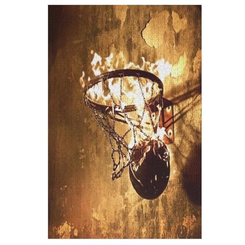 Puzzles Für Erwachsene, 1000 Teile, Basketball, Kreative Holzpuzzles, Praktisches Spiel, Familiendekoration 78×53cm Puzzles Für Erwachsene, 1000 Teile, Basketball, Kreative Holzpuzzles, Praktisches Spiel, Familiendekoration 78×53cm von LLXXHH