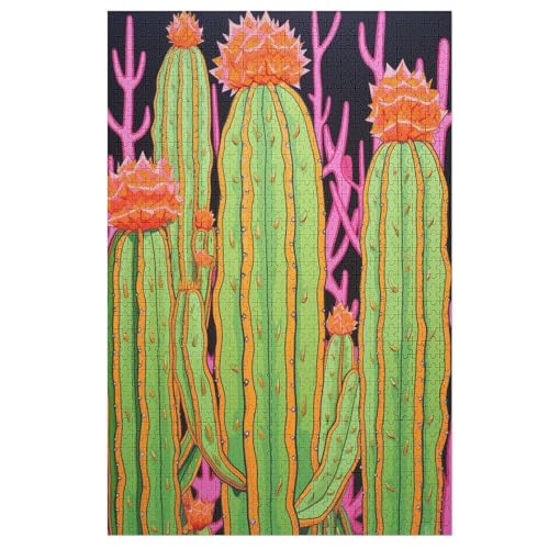 Puzzles Für Erwachsene, 1000 Teile, Cactus, Kreative Holzpuzzles, Praktisches Spiel, Familiendekoration 78×53cm Puzzles Für Erwachsene, 1000 Teile, Cactus, Kreative Holzpuzzles, Praktisches Spiel, Familiendekoration 78×53cm von LLXXHH
