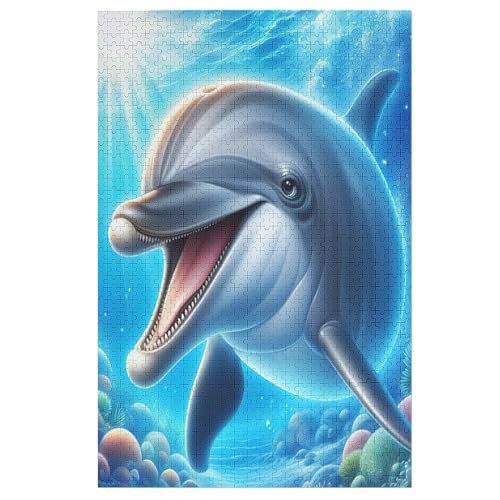 Puzzles Für Erwachsene, 1000 Teile, Delphin, Kreative Holzpuzzles, Praktisches Spiel, Familiendekoration 78×53cm Puzzles Für Erwachsene, 1000 Teile, Delphin, Kreative Holzpuzzles, Praktisches Spiel, Familiendekoration 78×53cm von LLXXHH