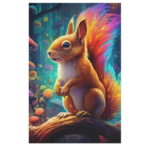 Puzzles Für Erwachsene, 1000 Teile, Eichhörnchen, Kreative Holzpuzzles, Praktisches Spiel, Familiendekoration 78×53cm Puzzles Für Erwachsene, 1000 Teile, Eichhörnchen, Kreative Holzpuzzles, Praktisches Spiel, Familiendekoration 78×53cm von LLXXHH