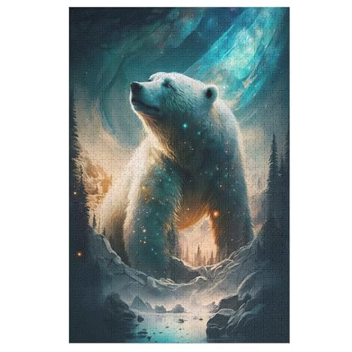 Puzzles Für Erwachsene, 1000 Teile, Eisbär, Kreative Holzpuzzles, Praktisches Spiel, Familiendekoration 78×53cm Puzzles Für Erwachsene, 1000 Teile, Eisbär, Kreative Holzpuzzles, Praktisches Spiel, Familiendekoration 78×53cm von LLXXHH
