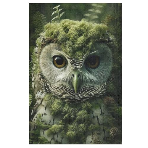 Puzzles Für Erwachsene, 1000 Teile, Eule, Kreative Holzpuzzles, Praktisches Spiel, Familiendekoration 78×53cm Puzzles Für Erwachsene, 1000 Teile, Eule, Kreative Holzpuzzles, Praktisches Spiel, Familiendekoration 78×53cm von LLXXHH
